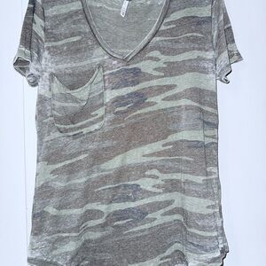 Z Supply Camouflage V-Neck Tee